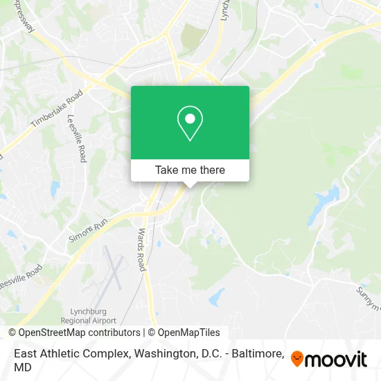 East Athletic Complex map