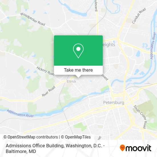 Admissions Office Building map
