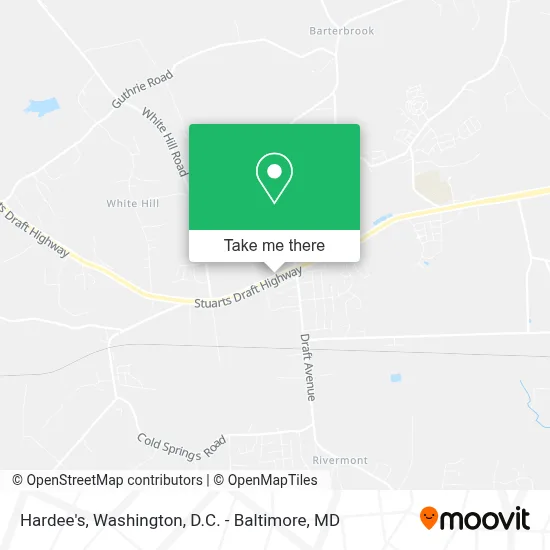 Hardee's map