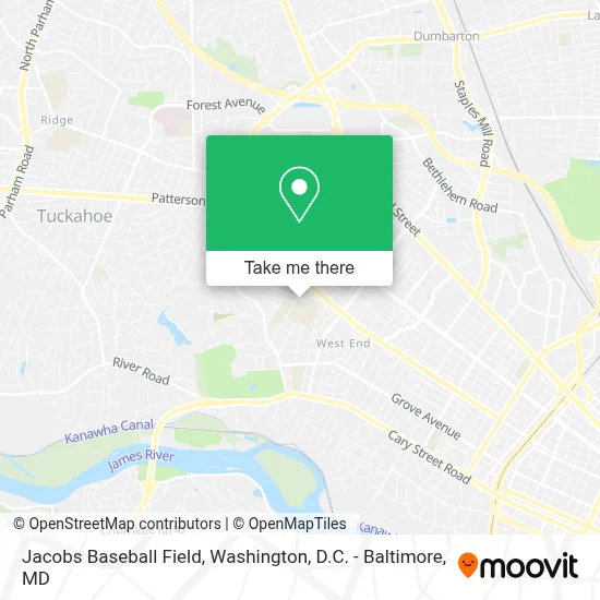 Jacobs Baseball Field map