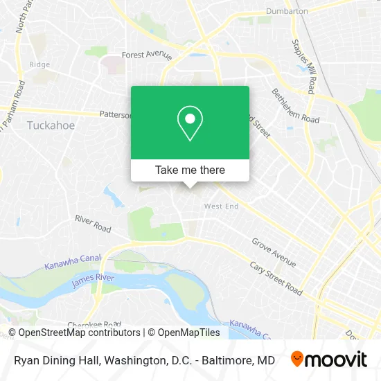 Ryan Dining Hall map