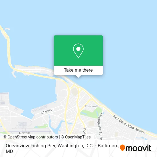 Oceanview Fishing Pier map