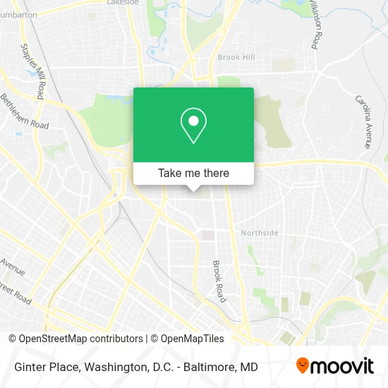 Ginter Place map
