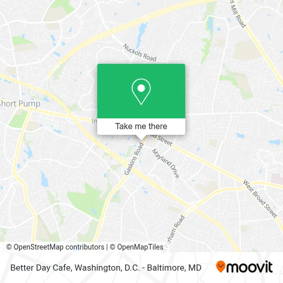 Better Day Cafe map