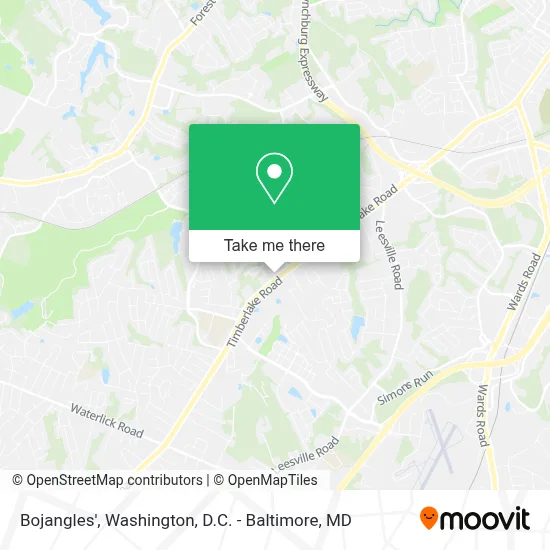 Bojangles' map