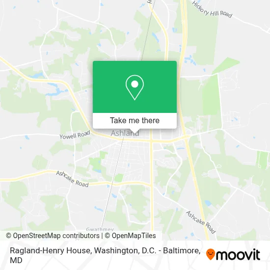 Ragland-Henry House map