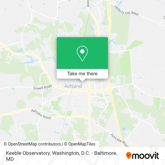 Keeble Observatory map
