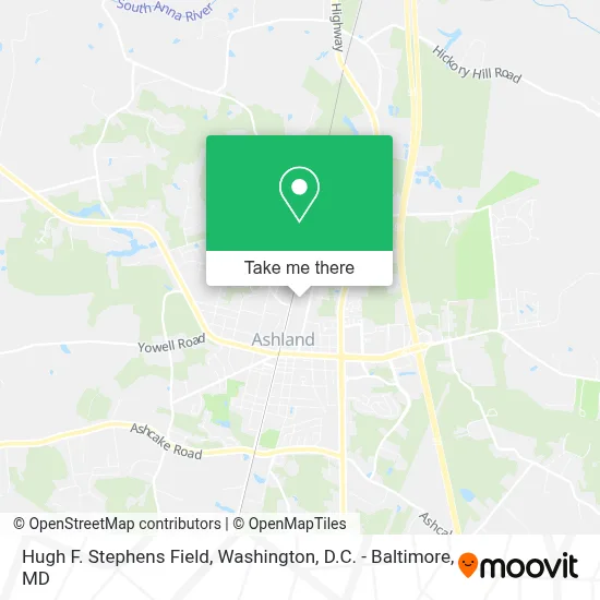 Hugh F. Stephens Field map