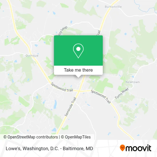 Lowe's map
