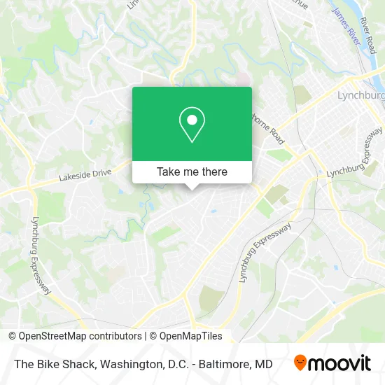 The Bike Shack map