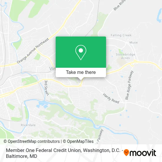 Member One Federal Credit Union map
