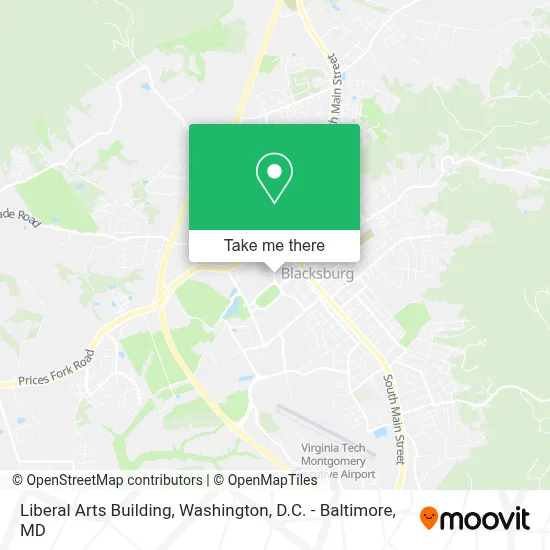 Liberal Arts Building map