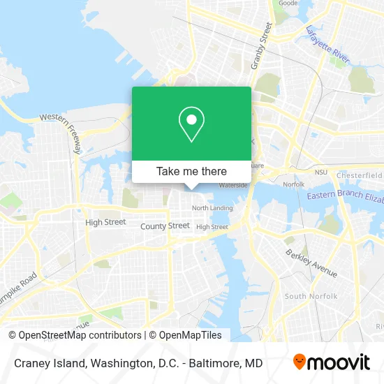 Craney Island map