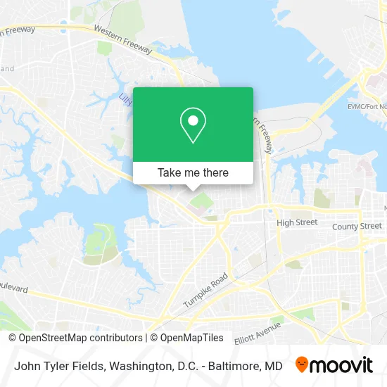 John Tyler Fields map