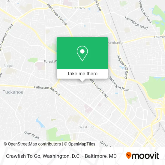 Crawfish To Go map