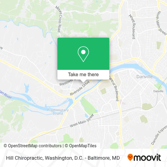 Hill Chiropractic map