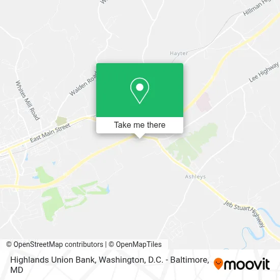 Highlands Union Bank map