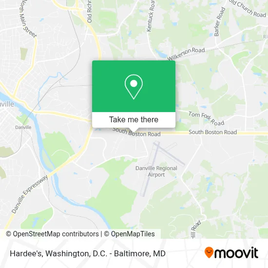 Hardee's map