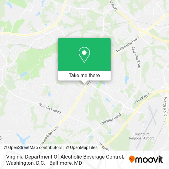 Virginia Department Of Alcoholic Beverage Control map