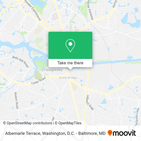 Albemarle Terrace map