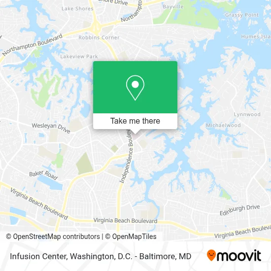 Infusion Center map