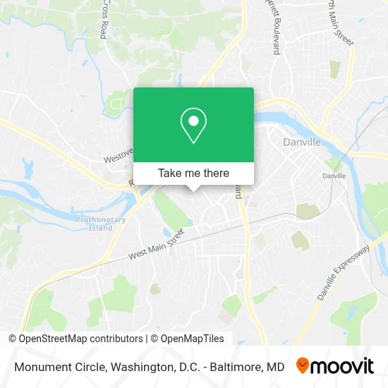 Monument Circle map