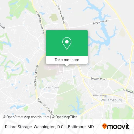 Dillard Storage map