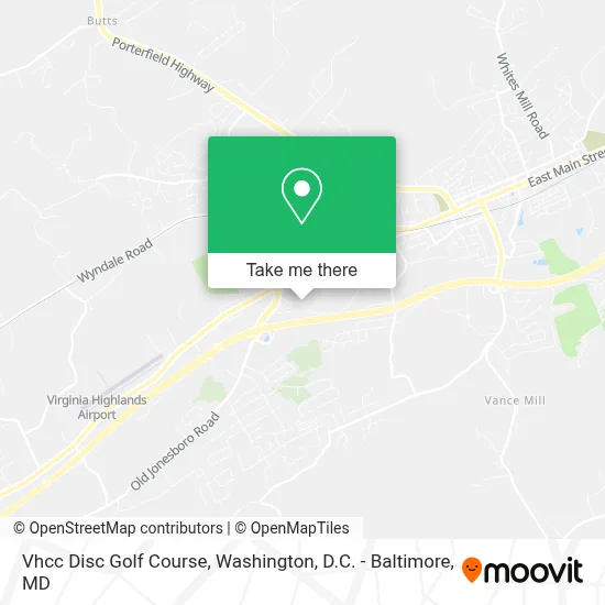 Vhcc Disc Golf Course map