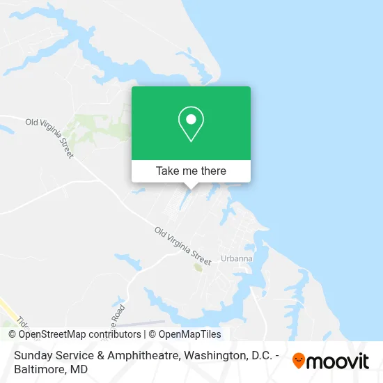 Sunday Service & Amphitheatre map
