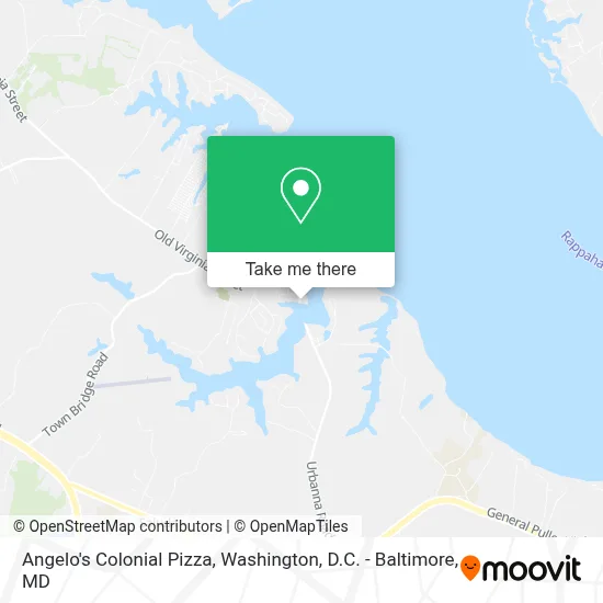 Angelo's Colonial Pizza map
