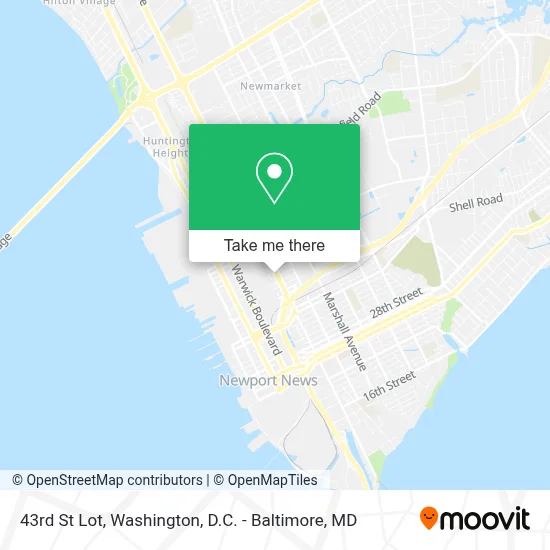 43rd St Lot map