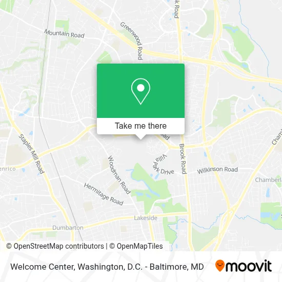 Welcome Center map