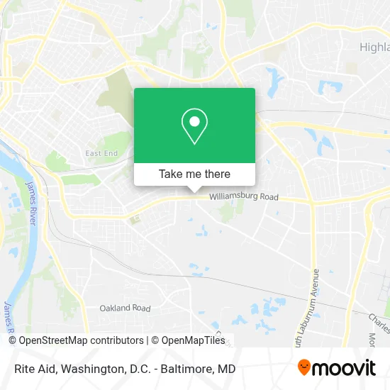 Mapa de Rite Aid