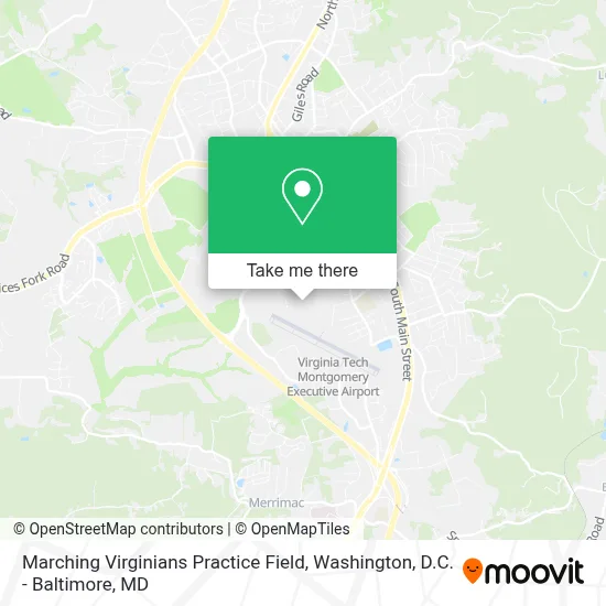 Marching Virginians Practice Field map
