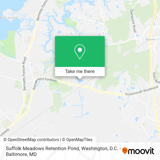 Suffolk Meadows Retention Pond map