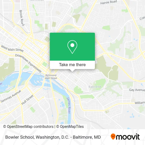 Bowler School map