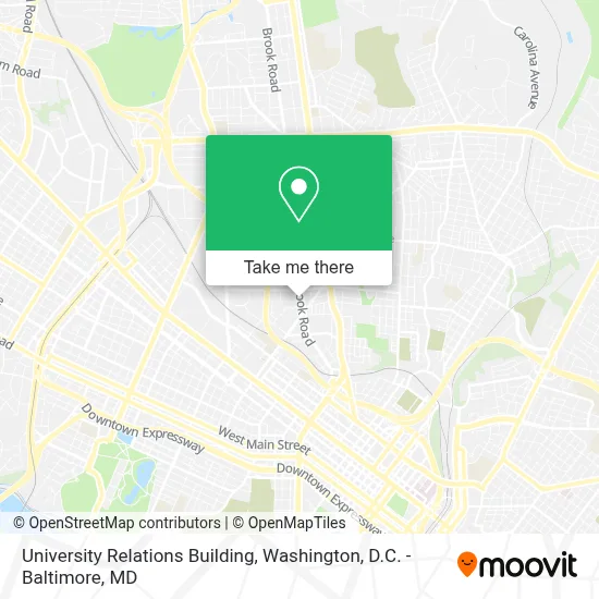 University Relations Building map