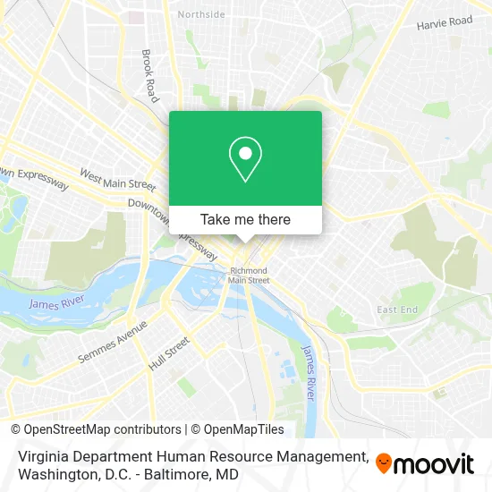 Virginia Department Human Resource Management map