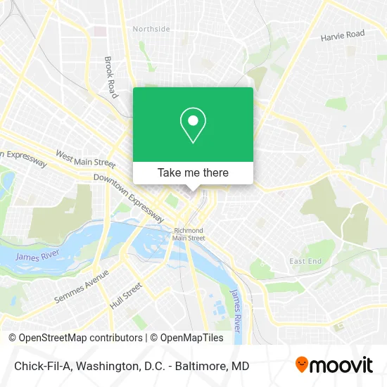 Chick-Fil-A map