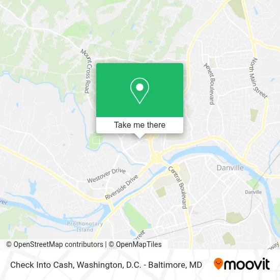 Check Into Cash map