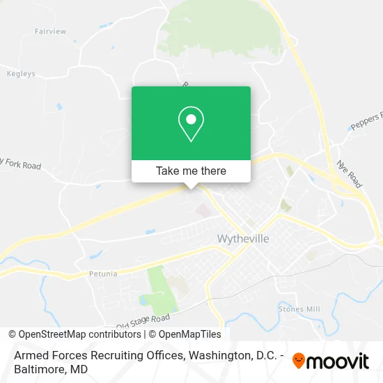 Armed Forces Recruiting Offices map
