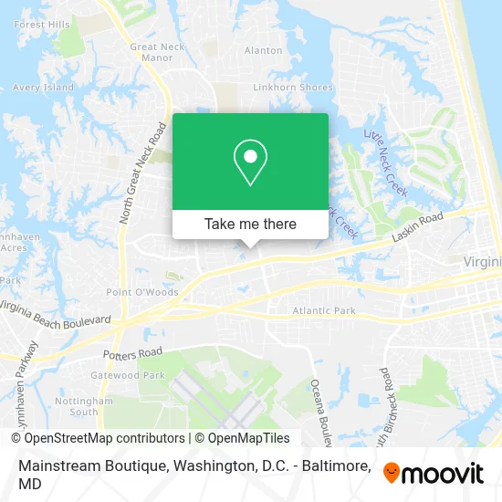 Mainstream Boutique map