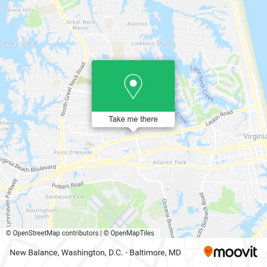 New Balance map