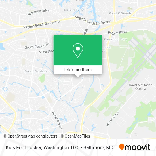 Kids Foot Locker map