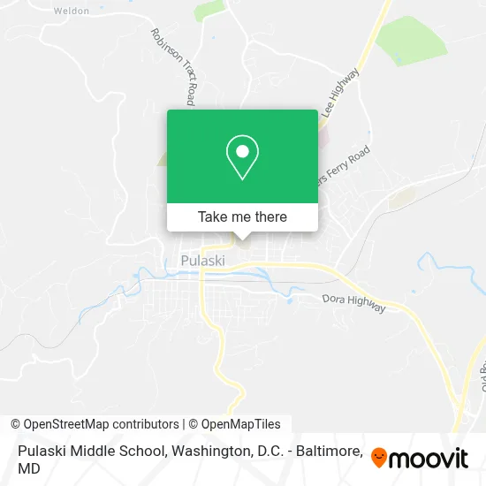 Pulaski Middle School map