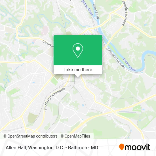 Allen Hall map