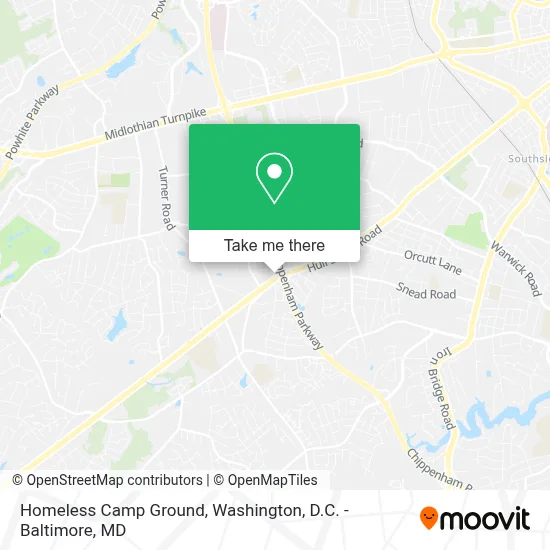 Homeless Camp Ground map