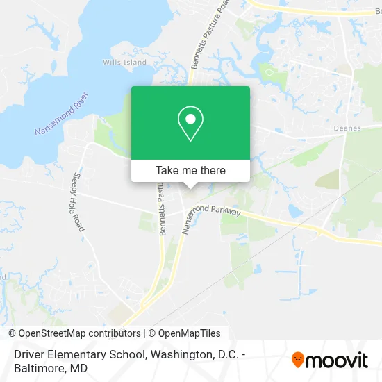 Driver Elementary School map