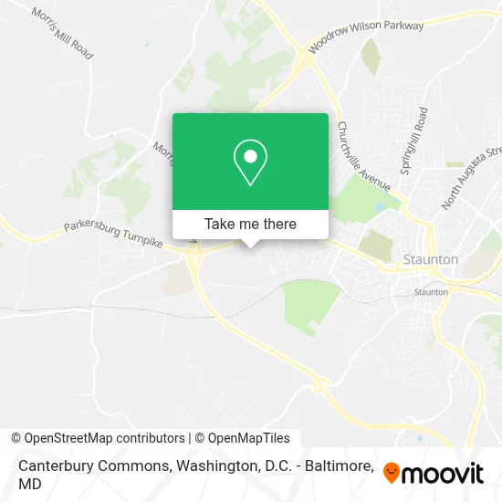 Canterbury Commons map