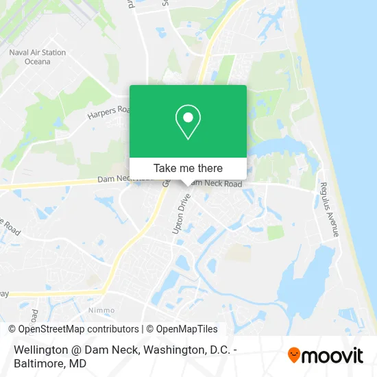 Wellington @ Dam Neck map